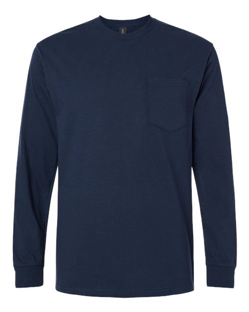 Gildan - Ultra Cotton® Long Sleeve Pocket T-Shirt - 2410